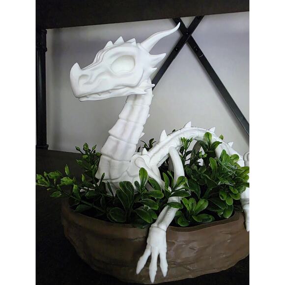 Dragon Skeleton Planter or Crystal Dish 3d Printed - Picture 2 of 7